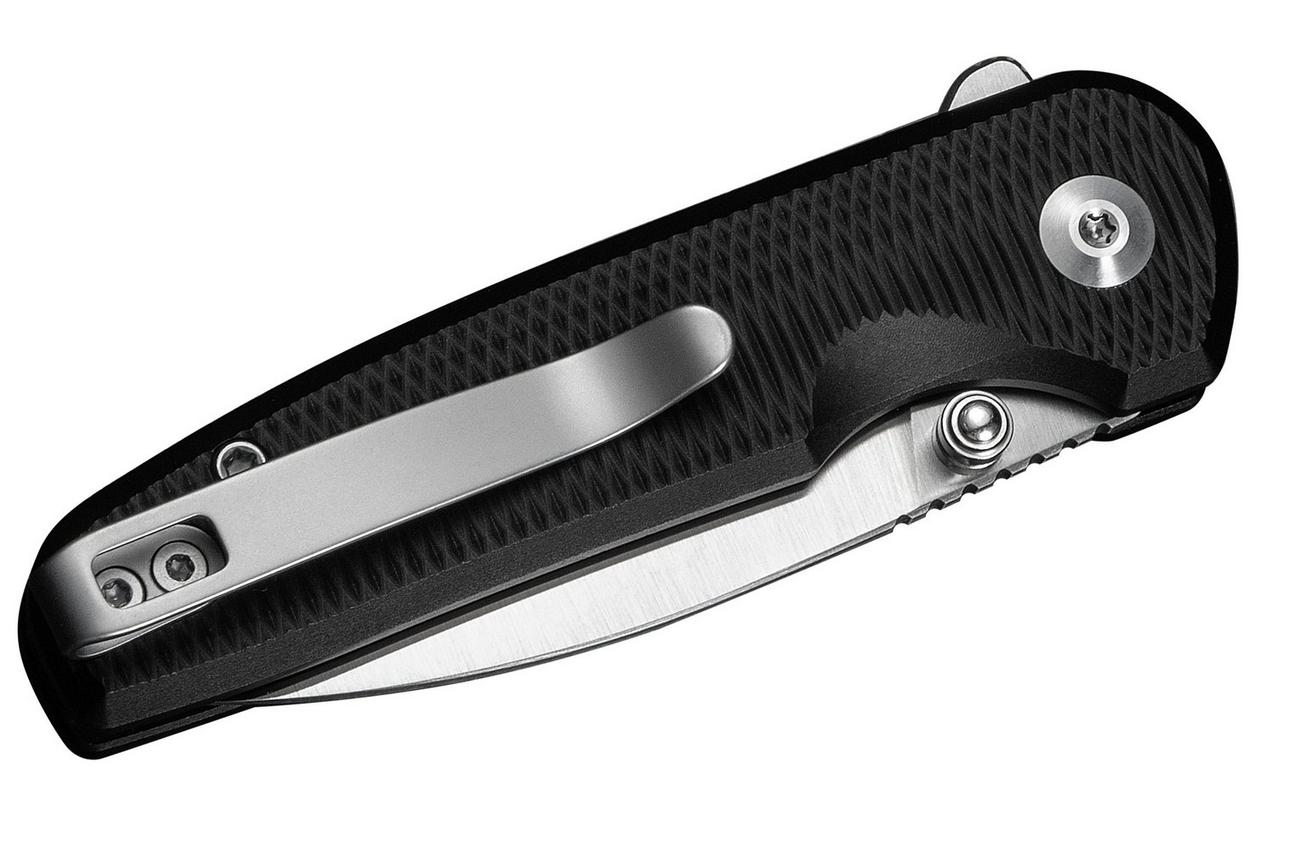 Civivi Mini Shakan C20052F-1 Satin Nitro-V, Black Aluminium, zakmes