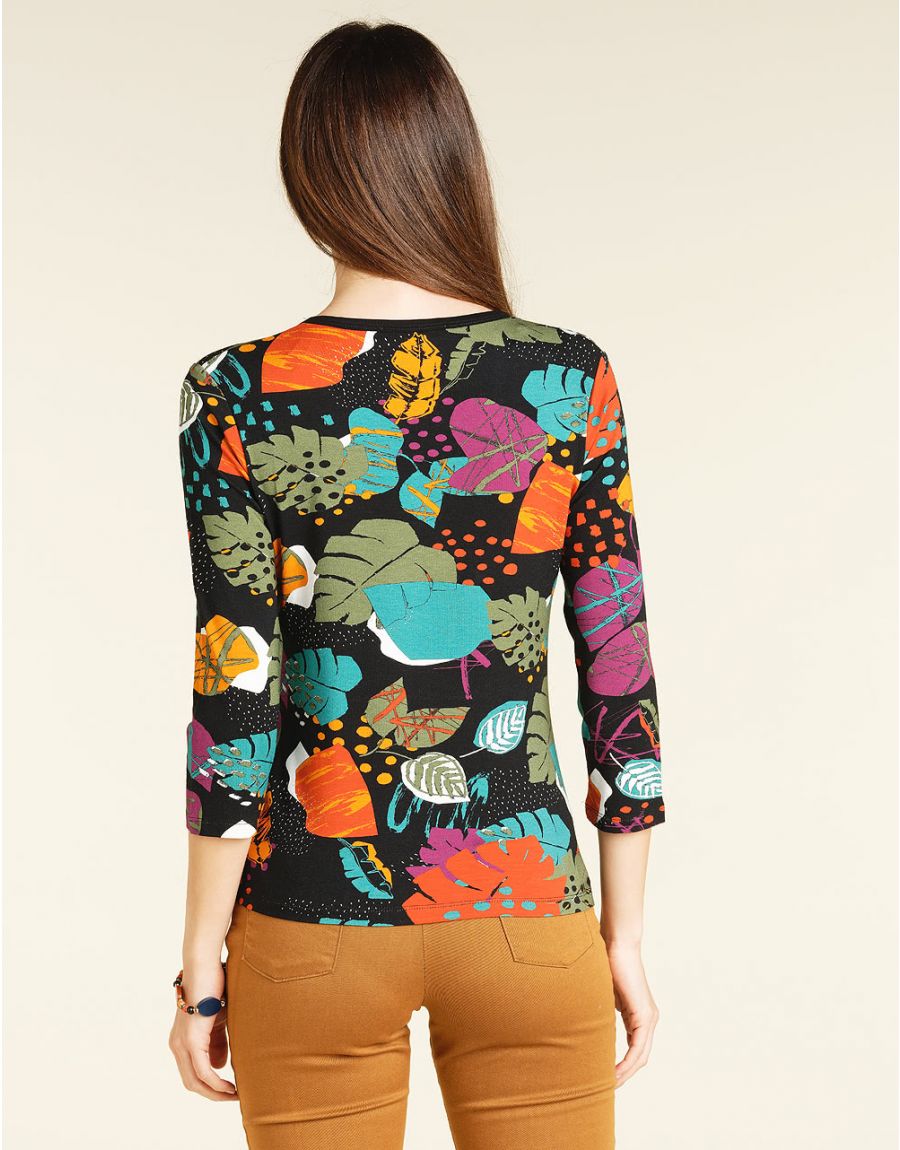 Top multicolore fantaisie