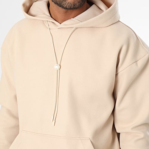 Sweat Capuche Beige Clair