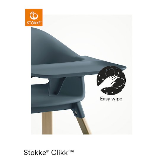 Stokke® Clikk™ chaise haute   Fjord Blue        de               Stokke®