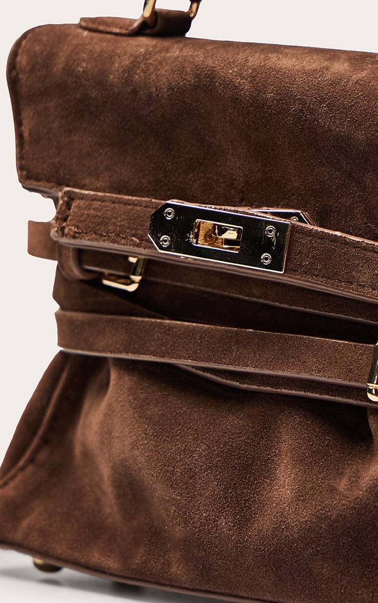Chocolat Sac Bandoulière Ceinturé En Synthétique