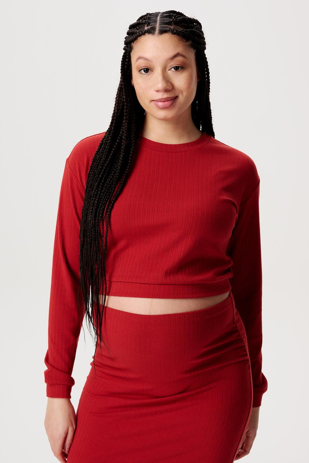 Noppies Maternity Voedingsshirt Sund - Red Ochre