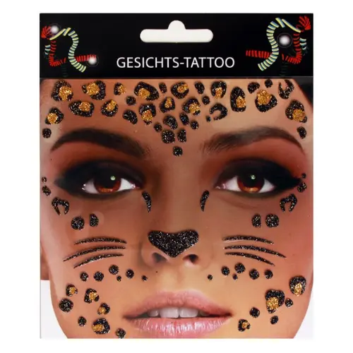 Face Tattoo Sticker Leopard