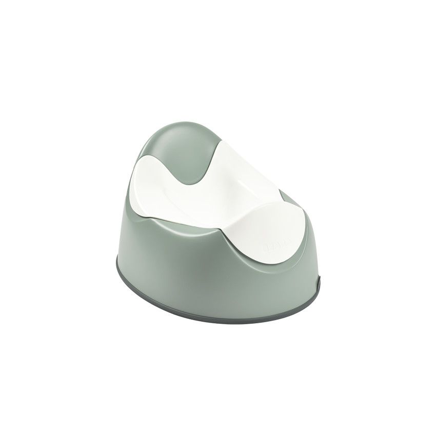 Pot d'apprentissage ergonomique - Vert sauge - Ecru