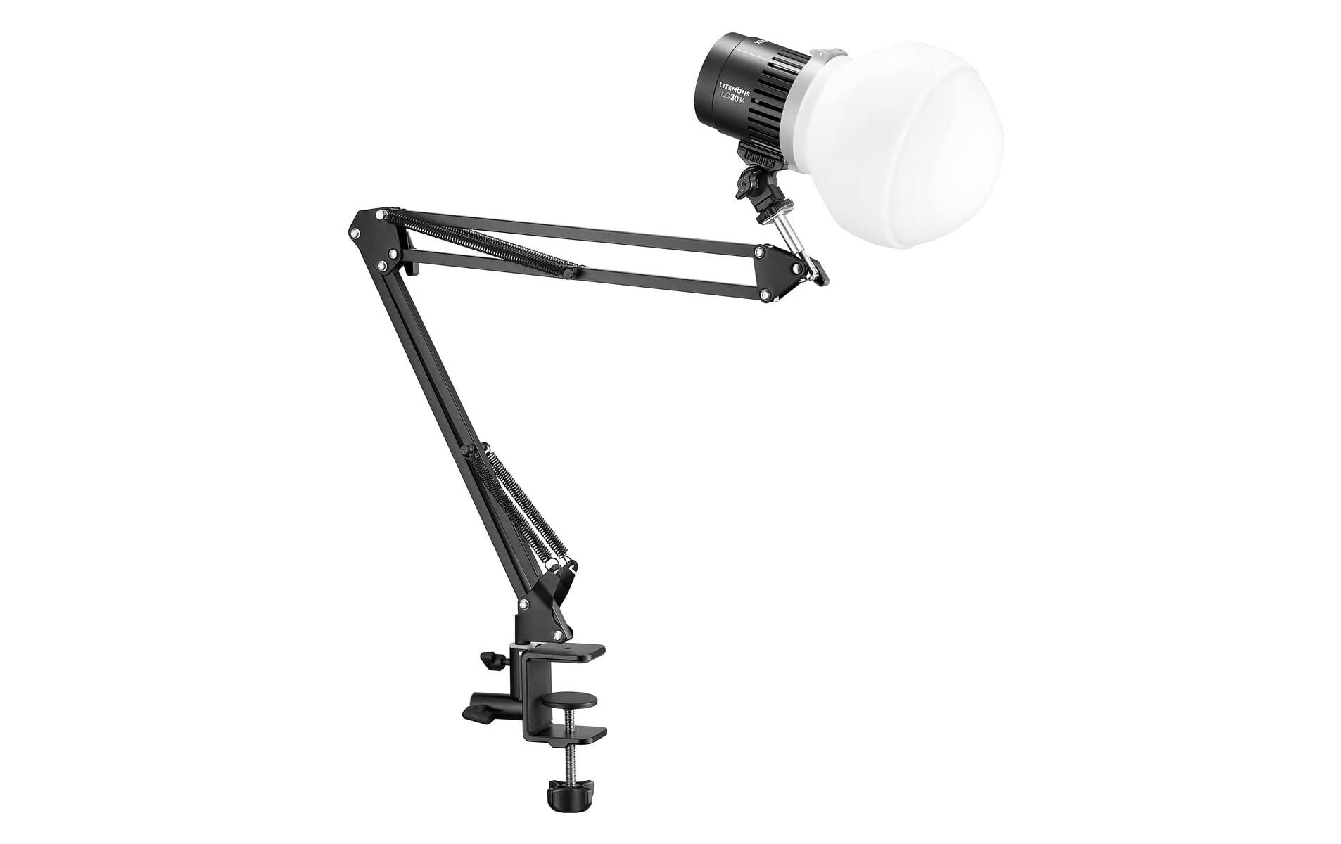 Videoleuchte Litemons LC30D-K1 Tisch-LED<br>Tischset bestehend aus Godox Litemons LC30D-K1 LED konstant ausgewogener 