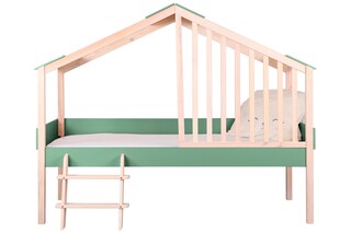 Spielbett FUMI 214 x 120 cm Braun / Grün