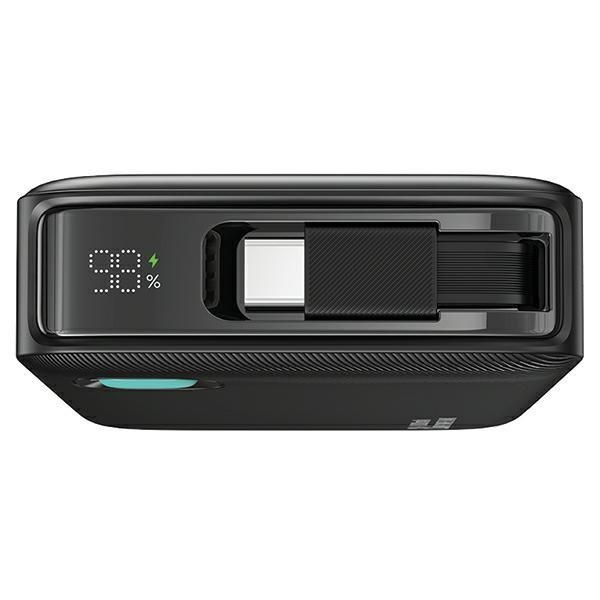 (20W) 10000mAh USB A / USB C Powerbank Power Delivery Ladegerät inkl. Lightning Ladekabel mit LED Anzeige (10KCD22503) - Lila