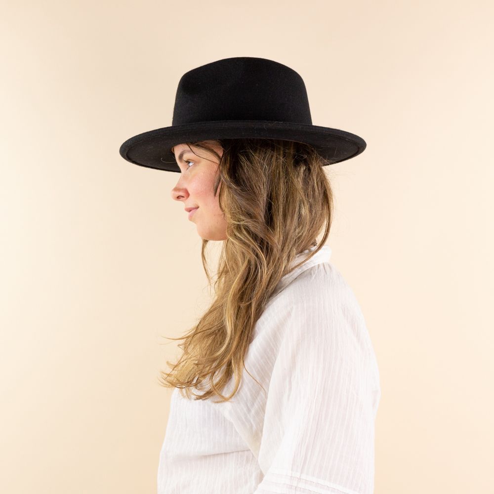 Moonrise hoed fedora Luna - zwart