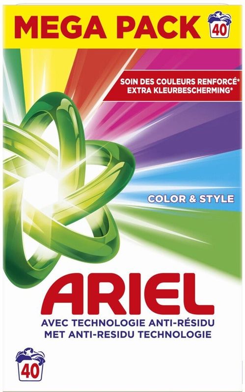 Ariel - Waspoeder Color - 5 x 2,2 kg - Voordeelverpakking - 40 Wasbeurten