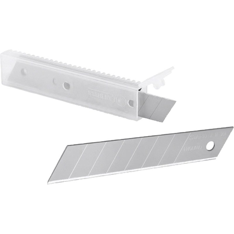 Lames de cutter Stanley 18 mm - étui distributeur de 10