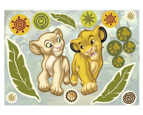 Muursticker Disney Editie 4 SIMBA EN NALA 50 x 70 cm