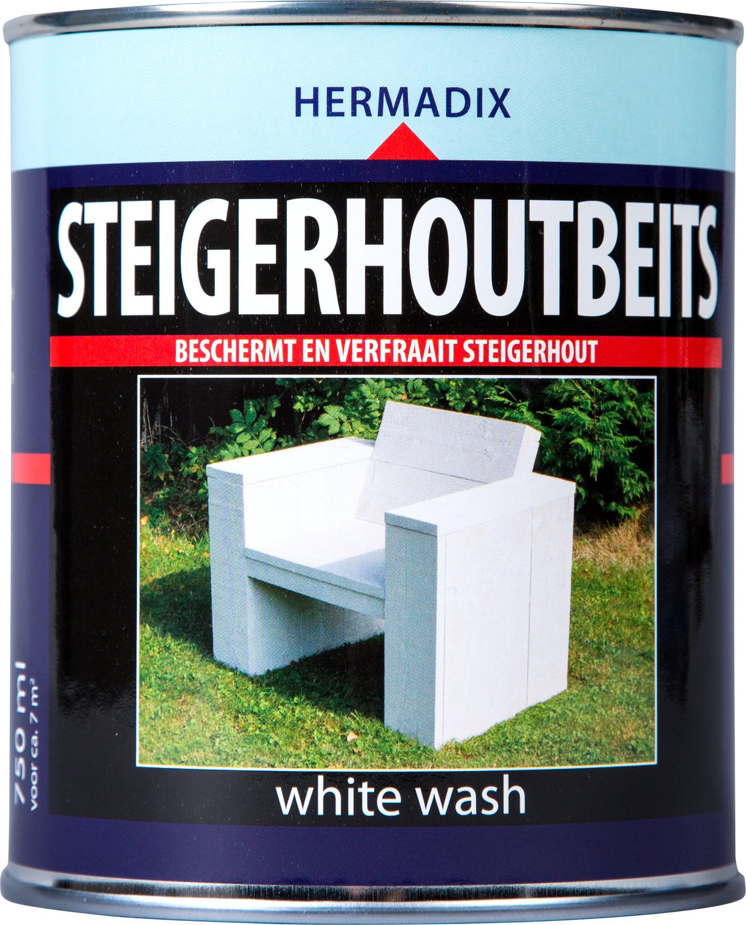 Hermadix Steigerhoutbeits whitewash 750 ml