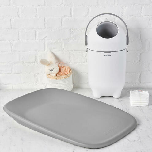 Dropy Poubelle à couche blanche - NATTOU