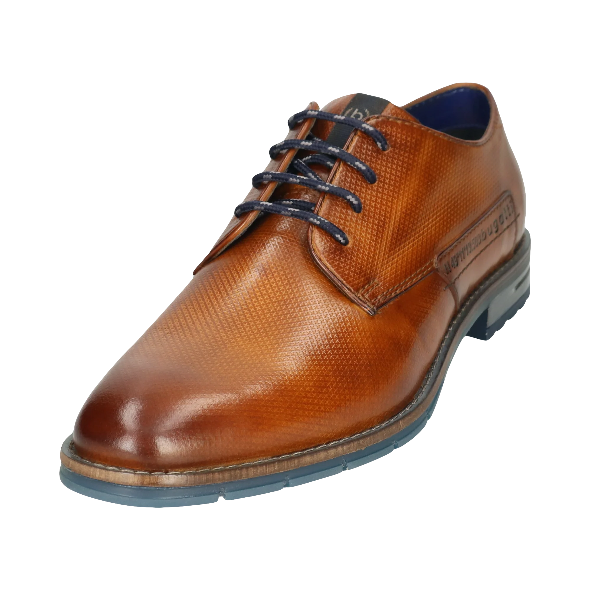 Leder Business Schnürer cognac