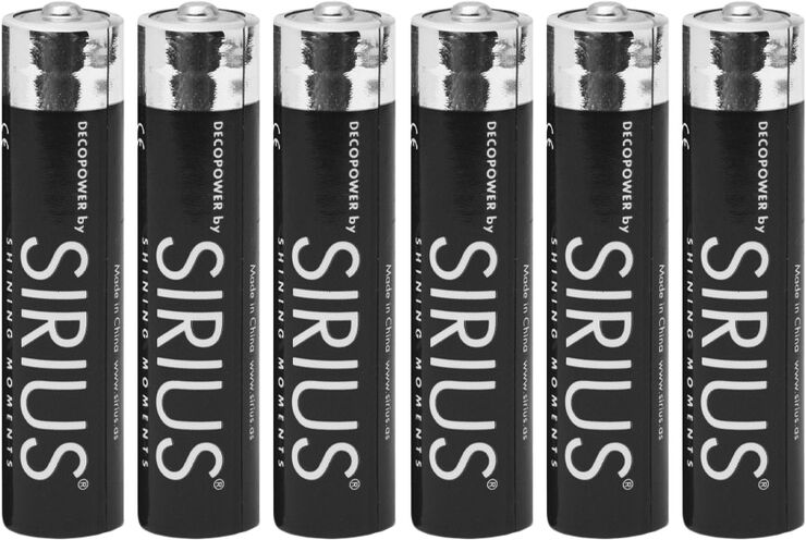 Sirius AAA DecoPower by Sirius, 6 stk Blå