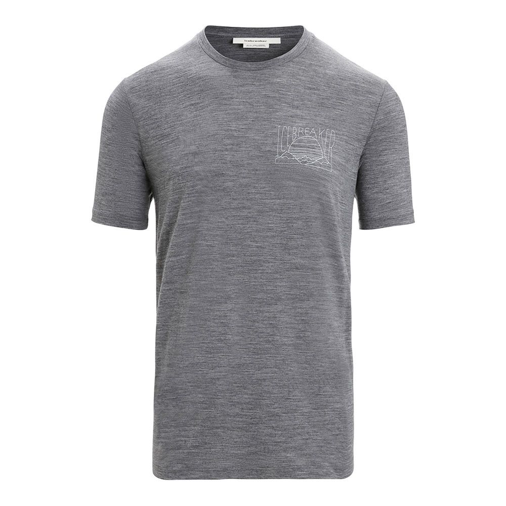 Icebreaker TECH LITE II - Tee-shirt Homme gritstone hthr