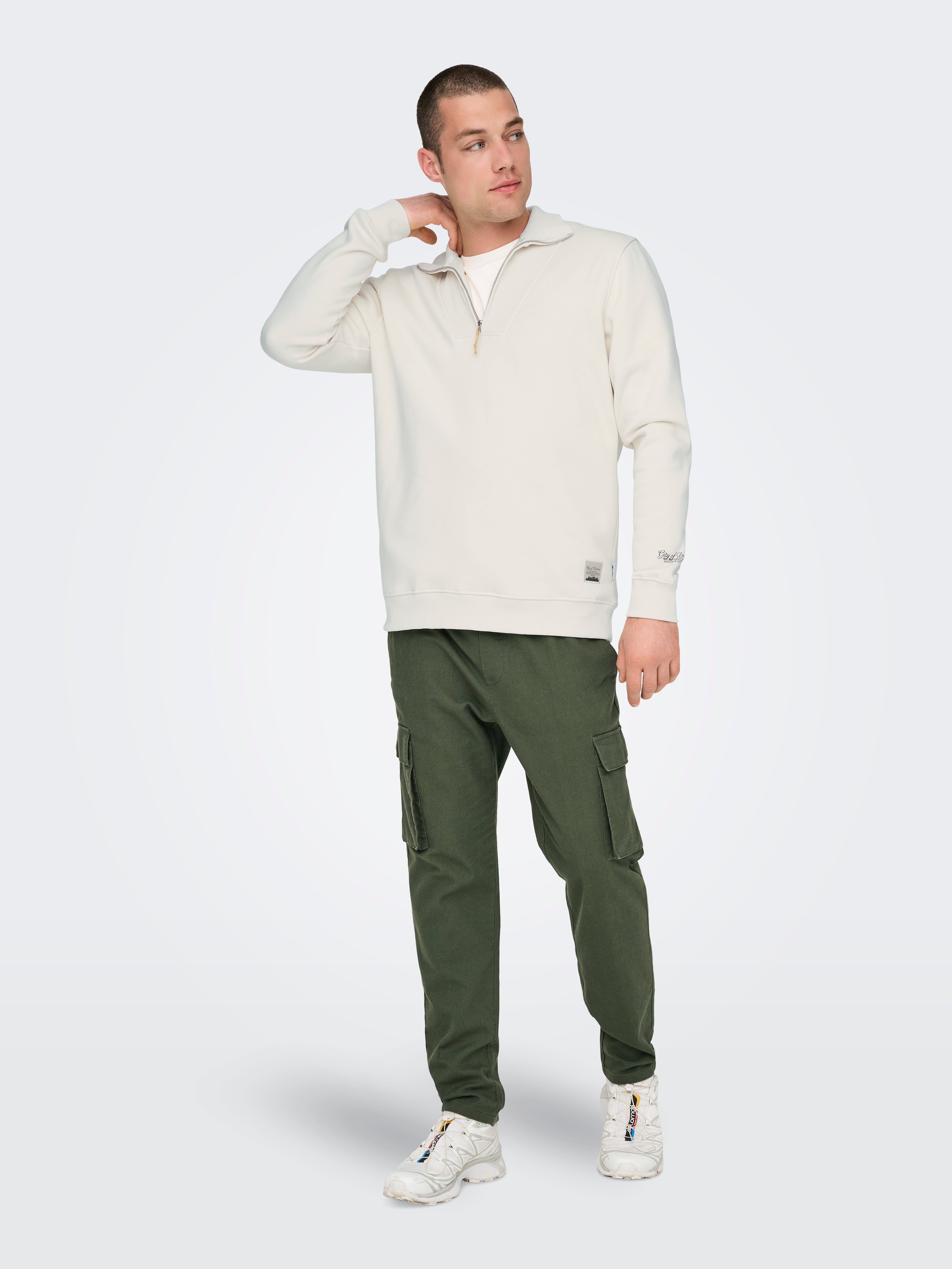 ONSRILEY Sweatshirt Antique White