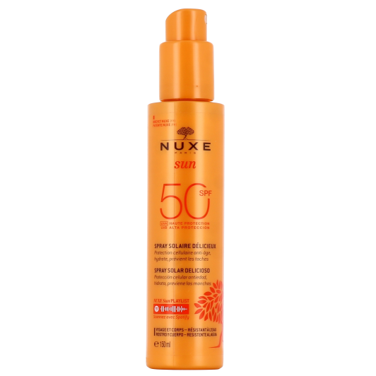 Nuxe Sun spray solaire SPF 50 visage et corps - Haute protection