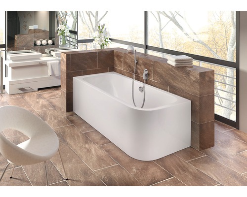 Badkuipset OTTOFOND Spirit 80 x 180 cm wit glanzend glad 703926