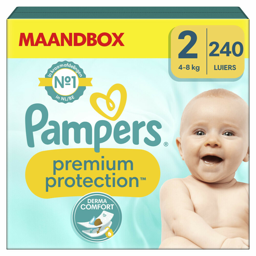 Pampers Premium Protection Luiers Maat 2 en Harmonie Aqua Billendoekjes 720 stuks Pakket
