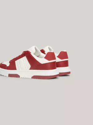 Tênis Brooklyn Leather com sola de borracha colorida