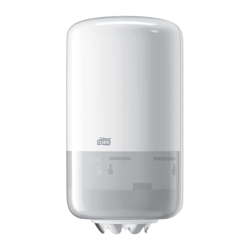Distributeur d'essuyage dévidage central Tork M1 petit modèle blanc