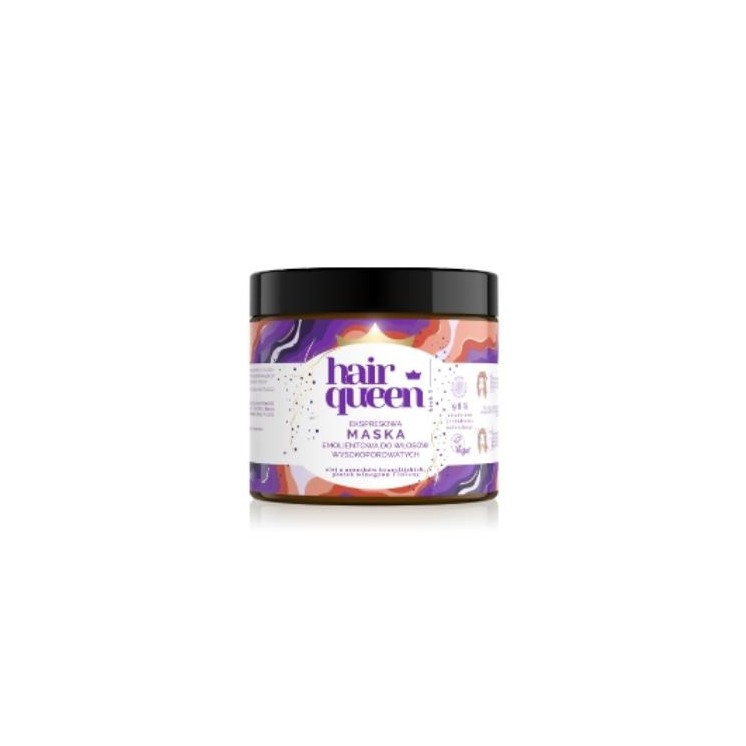 Hair Queen Express Verzachtend masker voor hoog poreus haar 400 ml