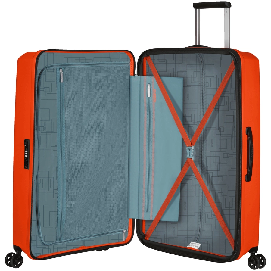 American Tourister Aerostep - 4-Rollen-Trolley M 67 cm erw. bright orange