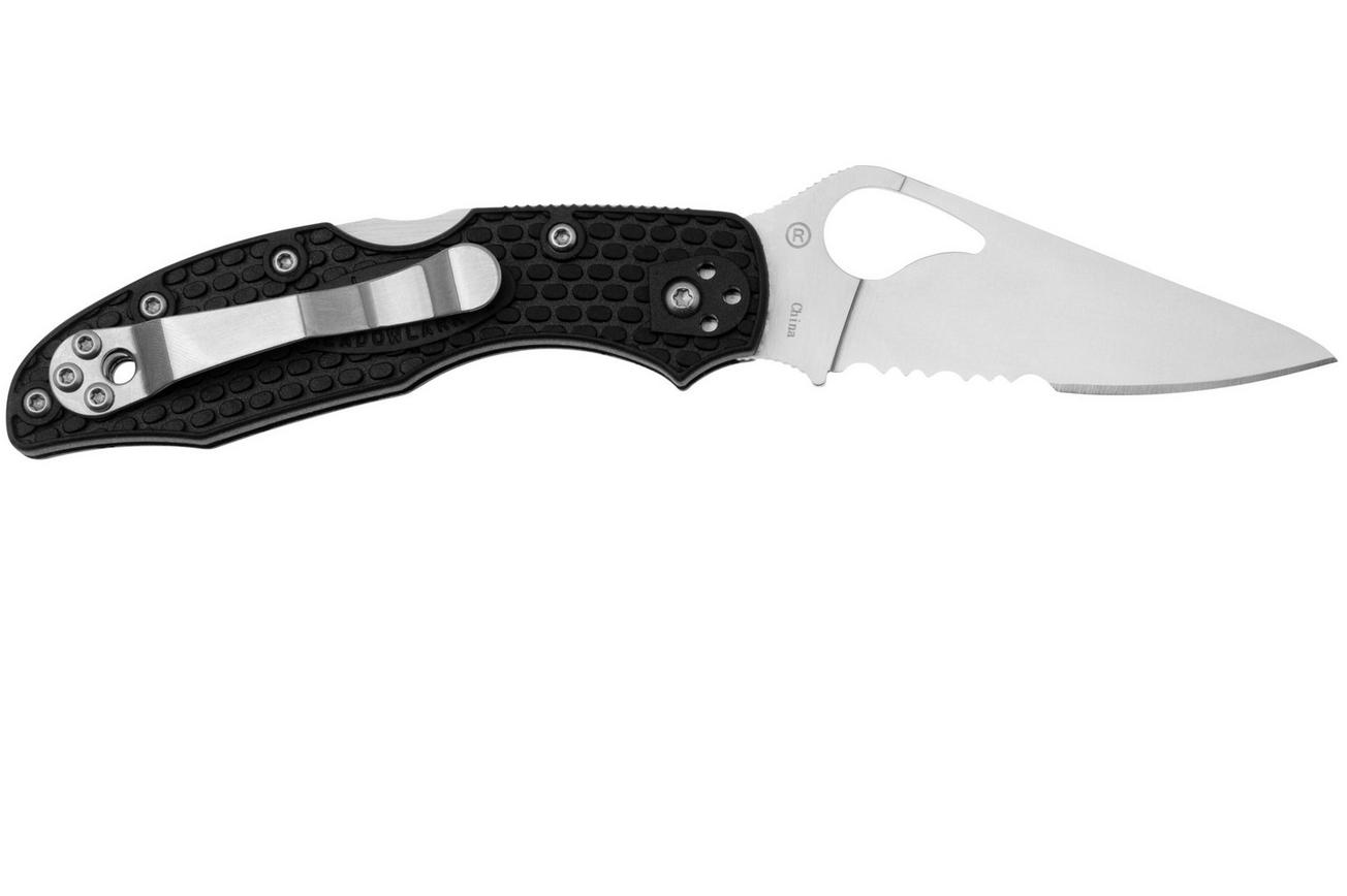 Spyderco Byrd Meadowlark 2 BY04PSBK2 partly serrated zakmes