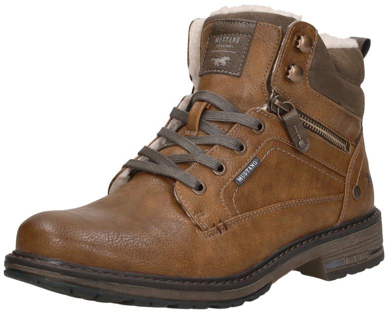 Mustang Heren veterschoenen cognac