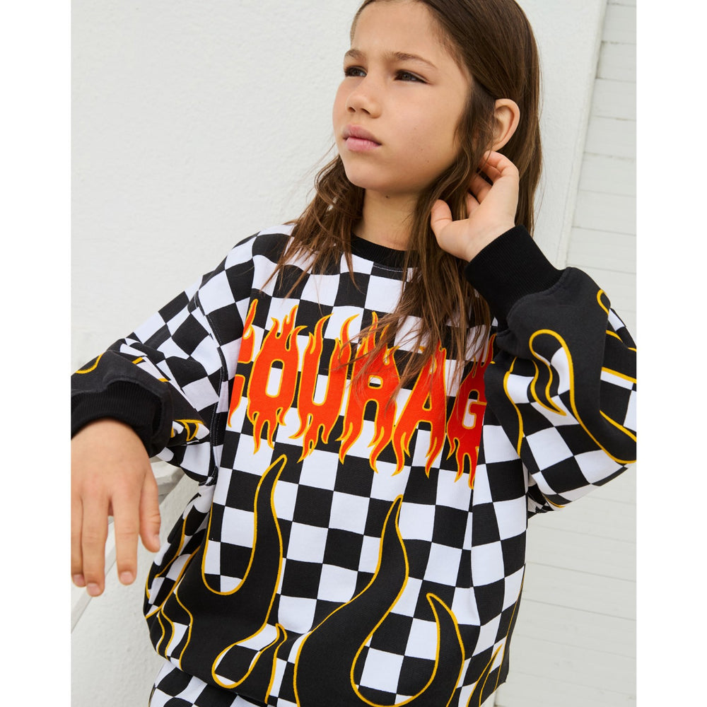 Køb Molo Check on Fire Monti Sweatshirt