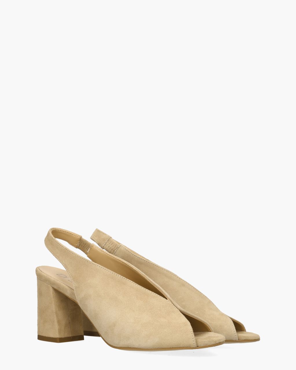 Di Lauro Rosette Beige Dames Slingbackpumps
