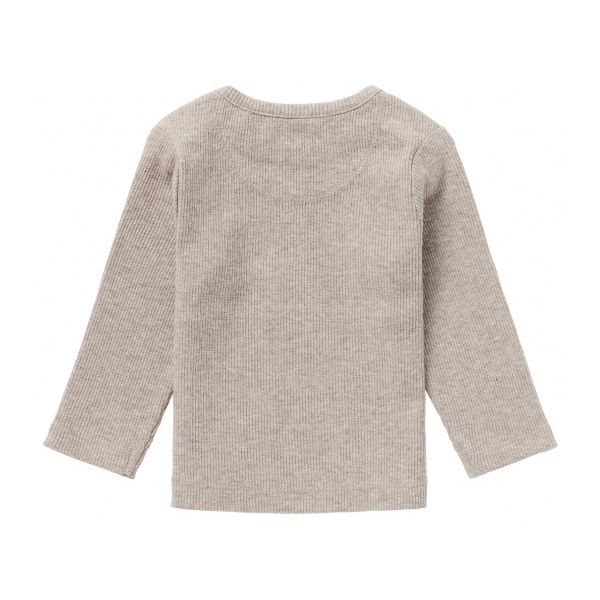 Noppies Rib Natal T-shirt Lange Mouwen Oatmeal Mt. 44