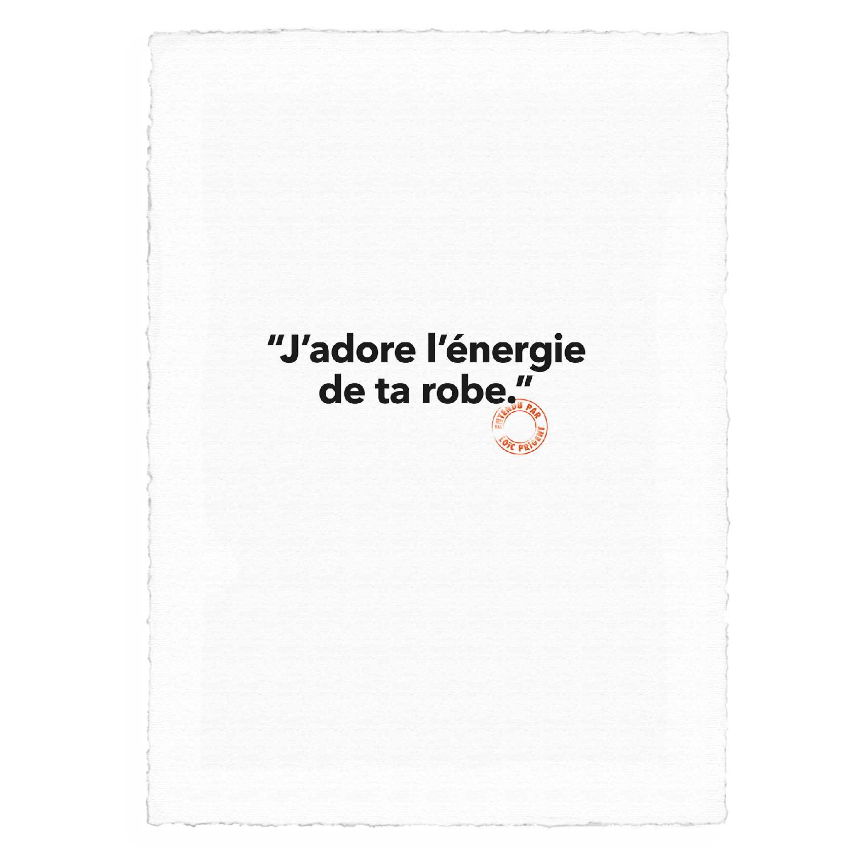 Affiche x Loïc Prigent| Blanc