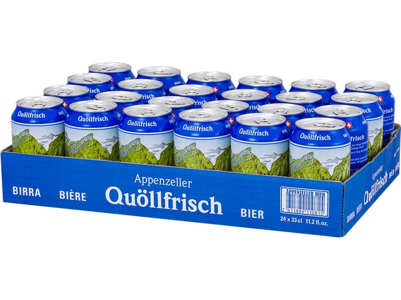 Appenzeller Bier Bier Quöllfrisch 24 x 0.33 l Hellbier
