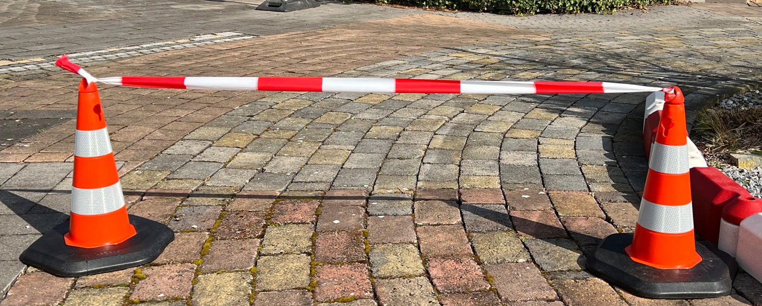 UVV-geleidekegel Ecolight met zware voet, reflecterend, 50 cm