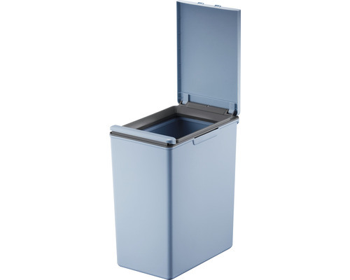 EKO Morandi Touch Bin met scharnierend deksel, 20 l, blauw