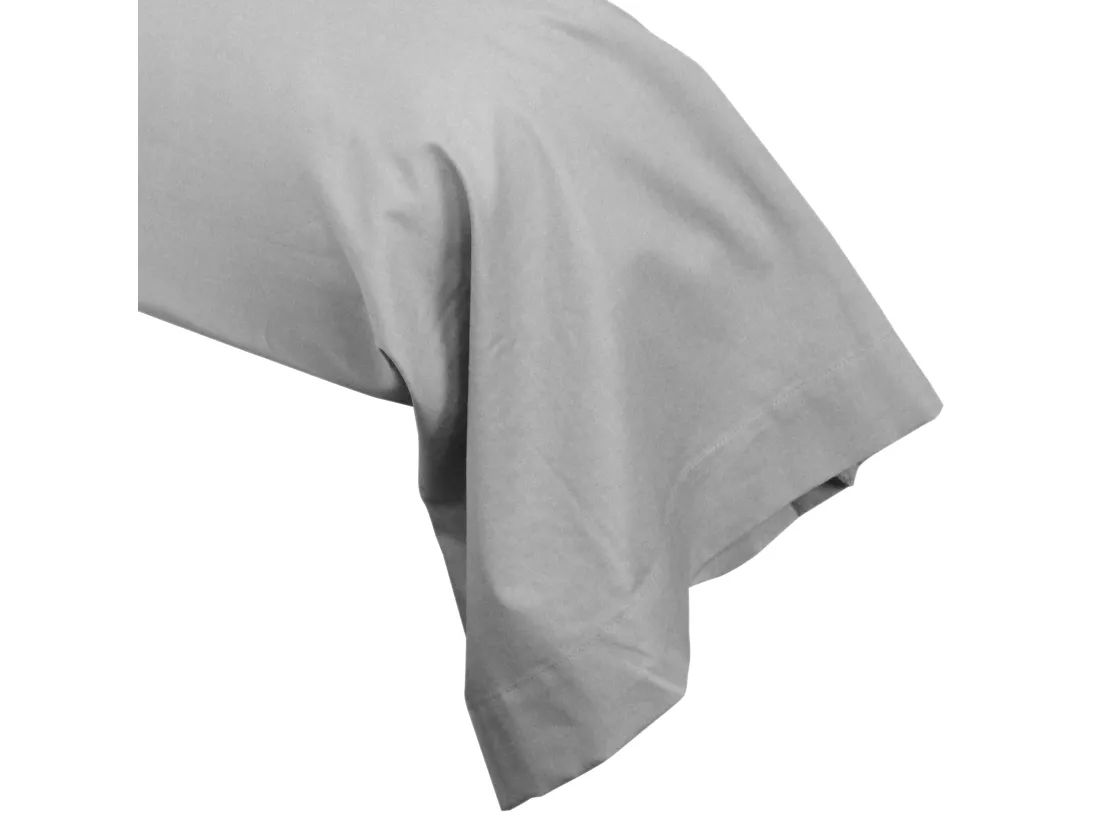 Taie de traversin uni 140x43 cm coton ALTO Alu