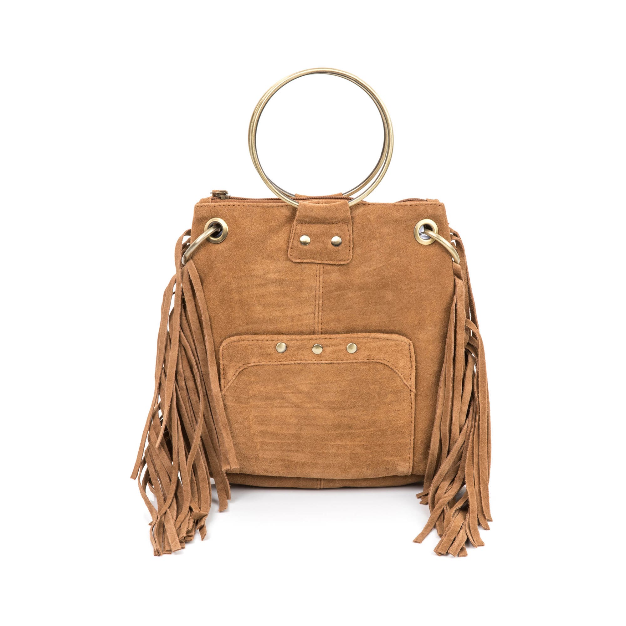 Sac bandoulière en cuir cognac