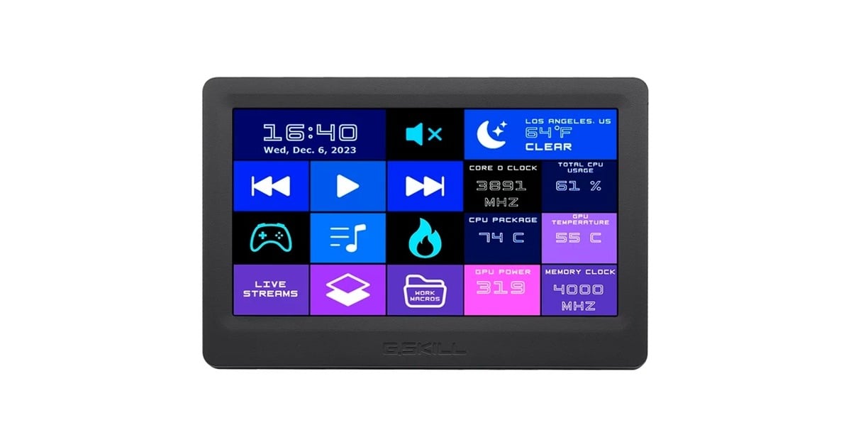 G.SkillWigiDash gaming keypad  (Zwart)