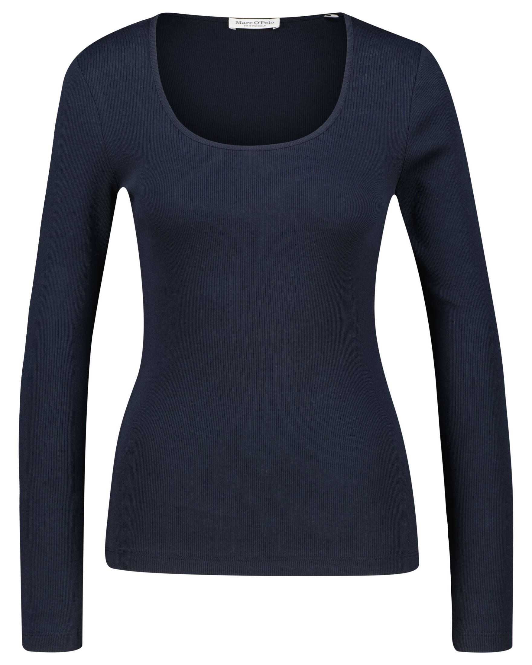 Marc O'Polo| Damen Langarmshirt mit Bio-Baumwolle Slim Fit