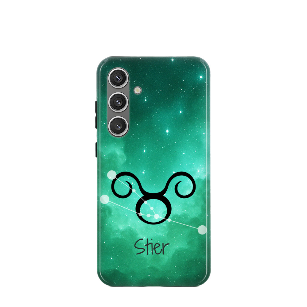 Samsung Galaxy S24 Plus Hybrid (Kunststoff / Gummi) Hülle Stier 2 - Grün