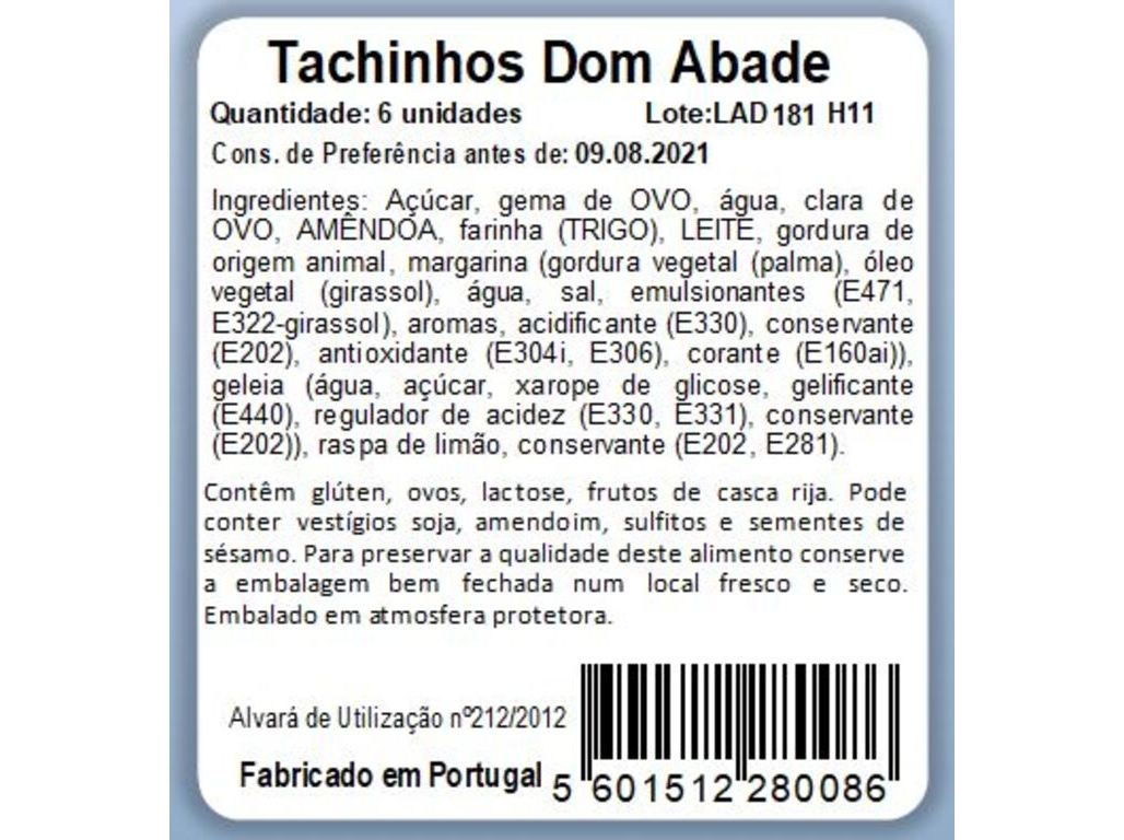 TACHINHOS D. ABADE DE ALCOBAÇA