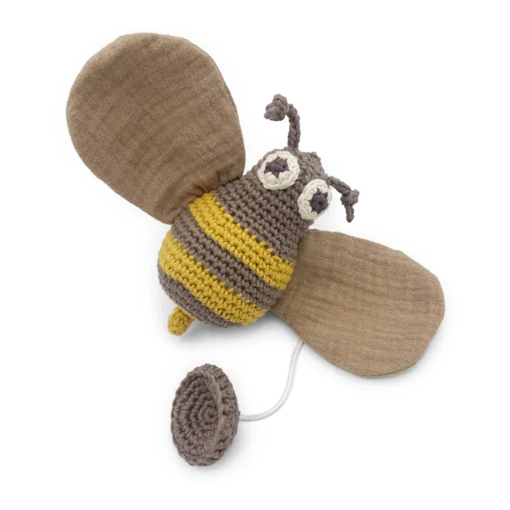 MyuM Jouet apaisant Alby l'Abeille en crochet