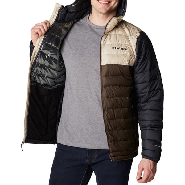 Doudoune randonnée COLUMBIA POWDER LITE HOODED JKT CORDOVAN ANCIE