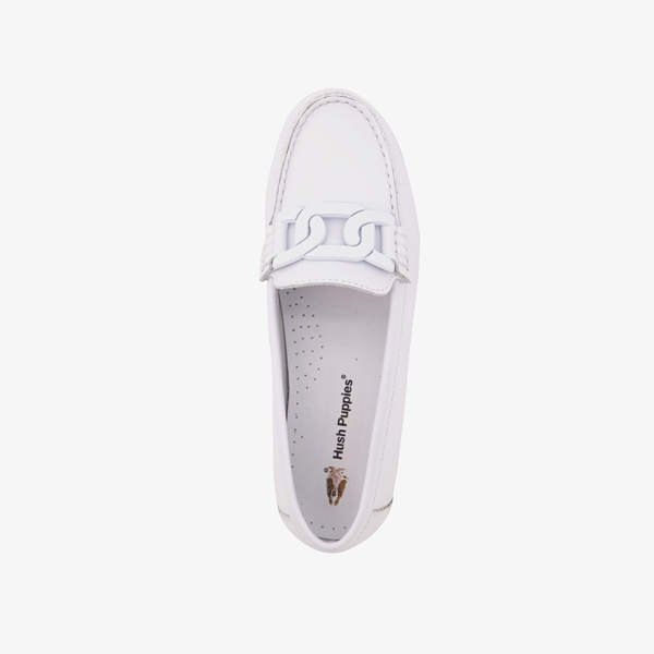 Hush Puppies dames mocassins wit
