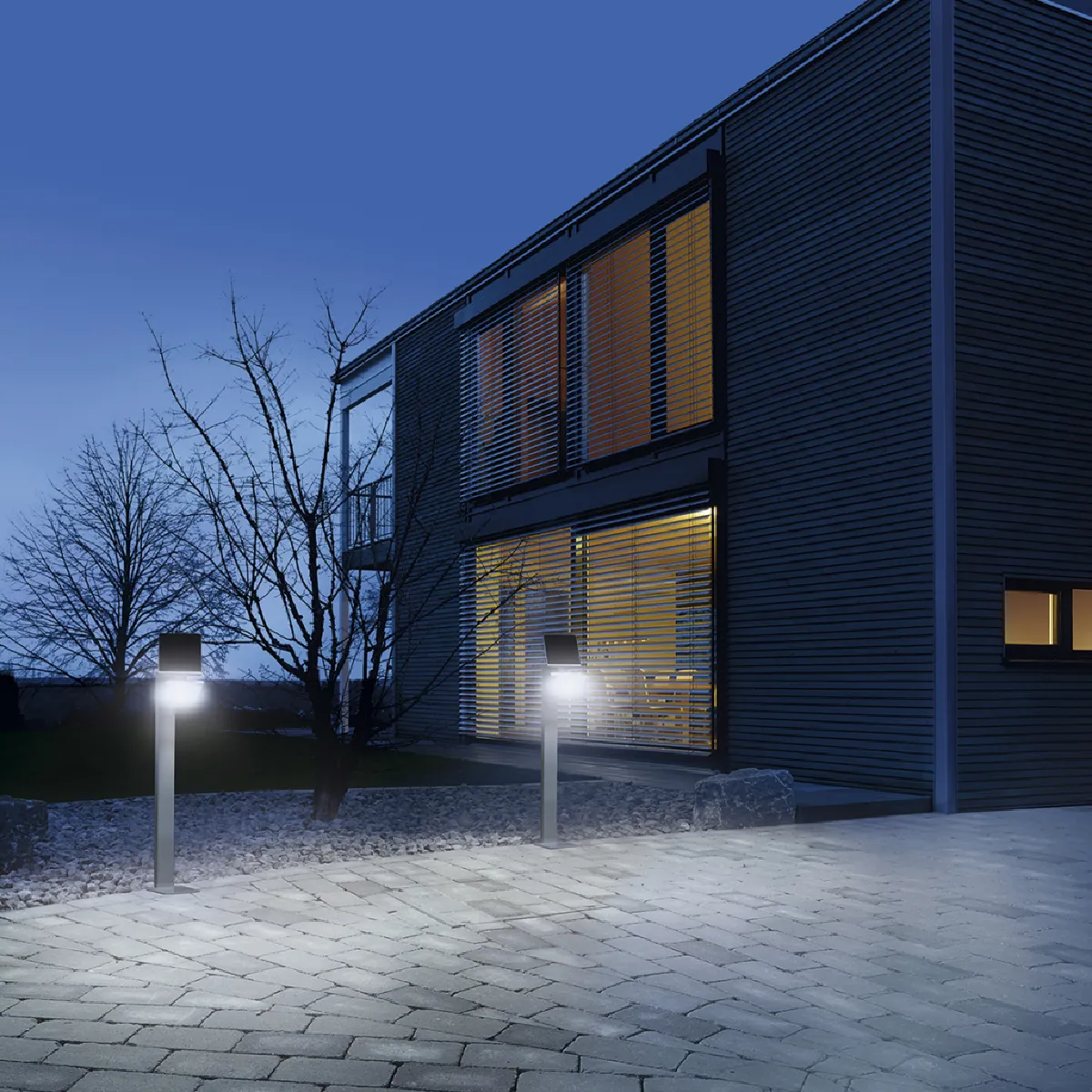 Steinel Lampe LED à capteur XSolar GL-S Argenté