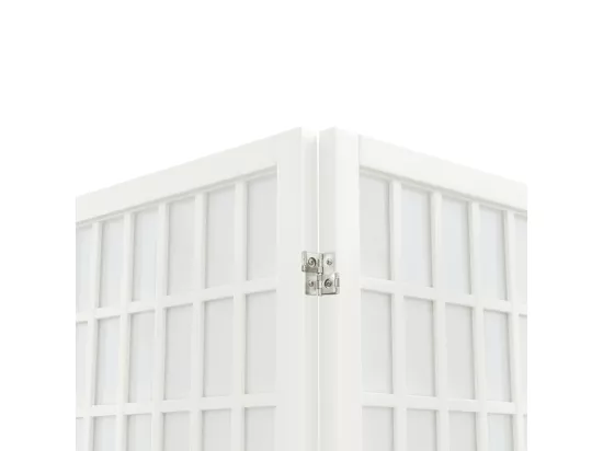 Cloison de séparation pliable 6 panneaux 240x170 cm Blanc