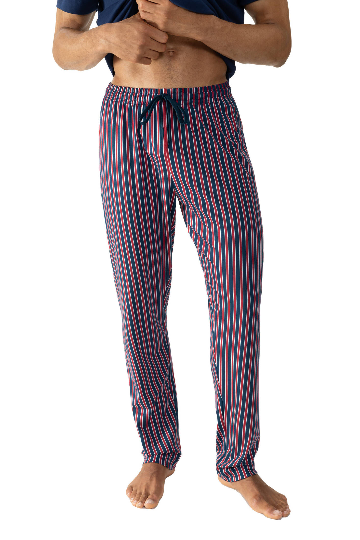 mey| Herren Hose lang Serie Graphic Stripes