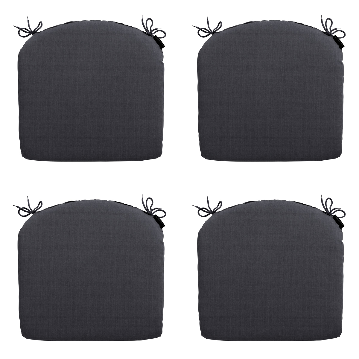 Madison Basic black Zitkussen - Set van 4